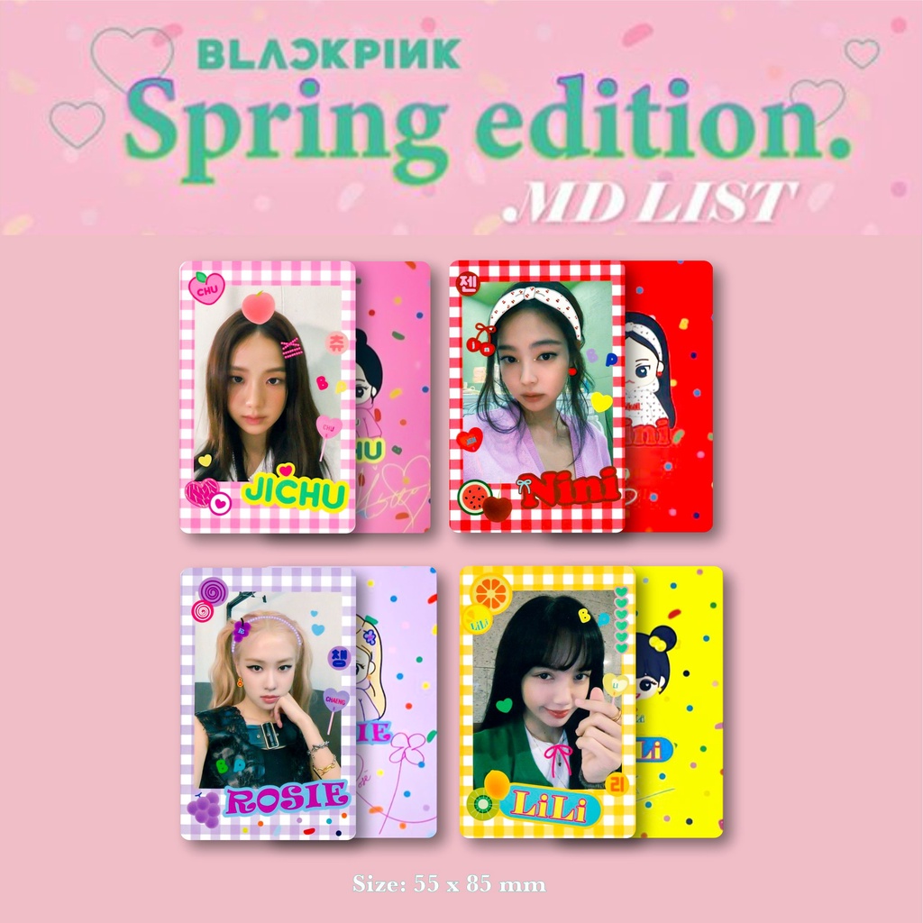 [Photocard] BLACKPINK Spring Edition MD List
