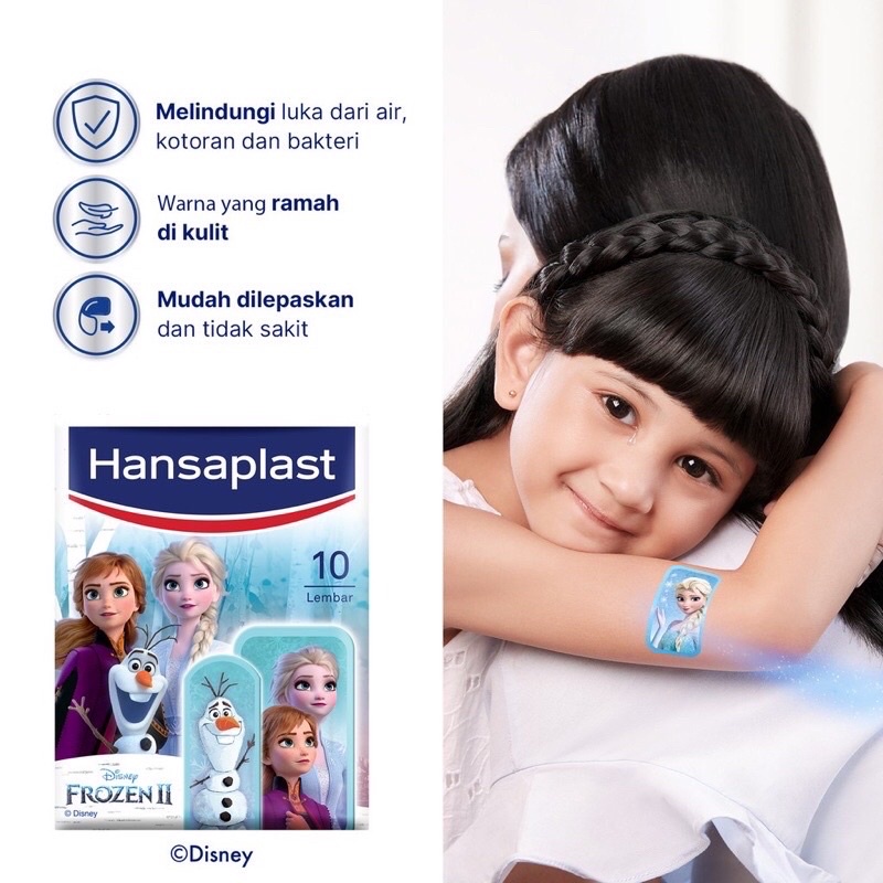 Hansaplast Karakter / Hansaplast Anak isi 10 pcs / Plester Kain Elastis Anak