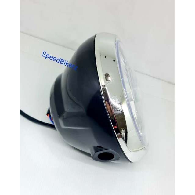 Reflektor Yamaha Vixon lama old Assy Black Lampu Depan Vixion lama Hitam  H4 Reflektor Vixion Bulat