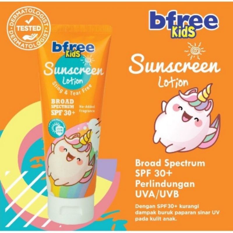 𝐑𝐀𝐃𝐘𝐒𝐀 - BFree Kids Sunscreen Lotion SPF 30 Daily Lotion 100ml