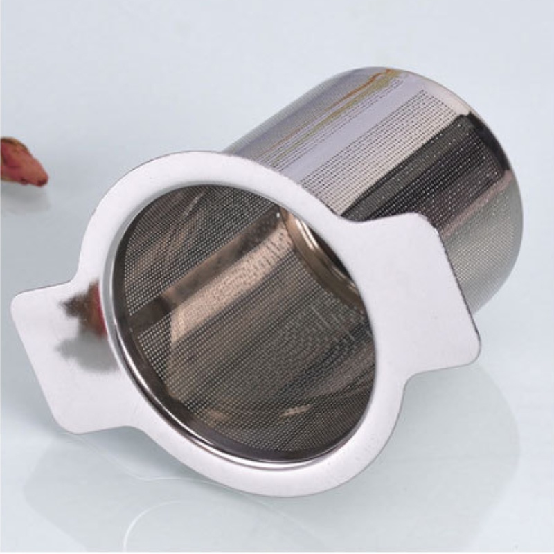 Hot Sale/304Stainless Steel Reusable Tea Infuser/Pegangan Ganda Saringan Teh Jaring Halus/Kopi Teh Daun Bumbu Teko Cangkir Gantung Longgar Filter/Aksesoris Dapur