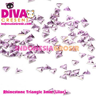 DEKORASI SLIME / NAIL ART RHINESTONE TRIANGLE 3MM