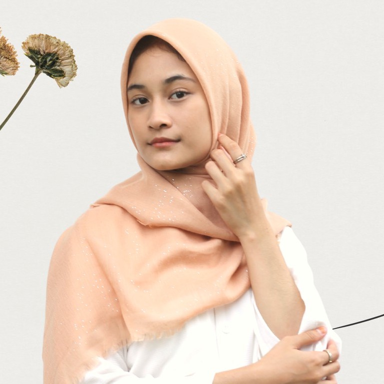 Hijab Segiempat Turkish Gliter Kerudung Segiempat Glitter Premium Jilbab Segiempat Turkish Terlaris