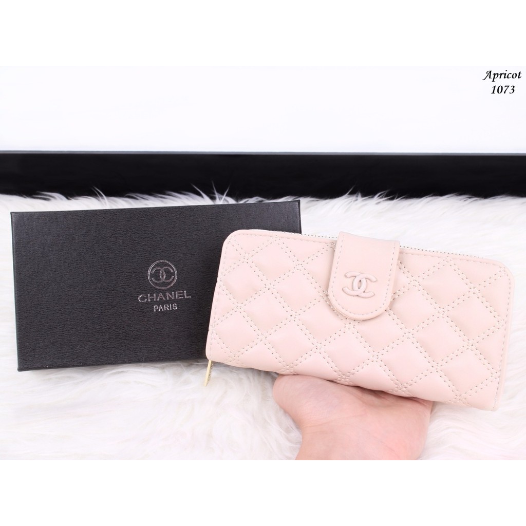 CHANEL CLIPLOCK EMBOSS ROUNDZIP WALLET #1073