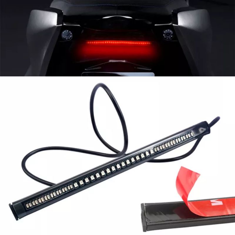 Lampu LED Stop Rem Strip Tempel 3 in 1 sen Sein 17 cm Stoplamp