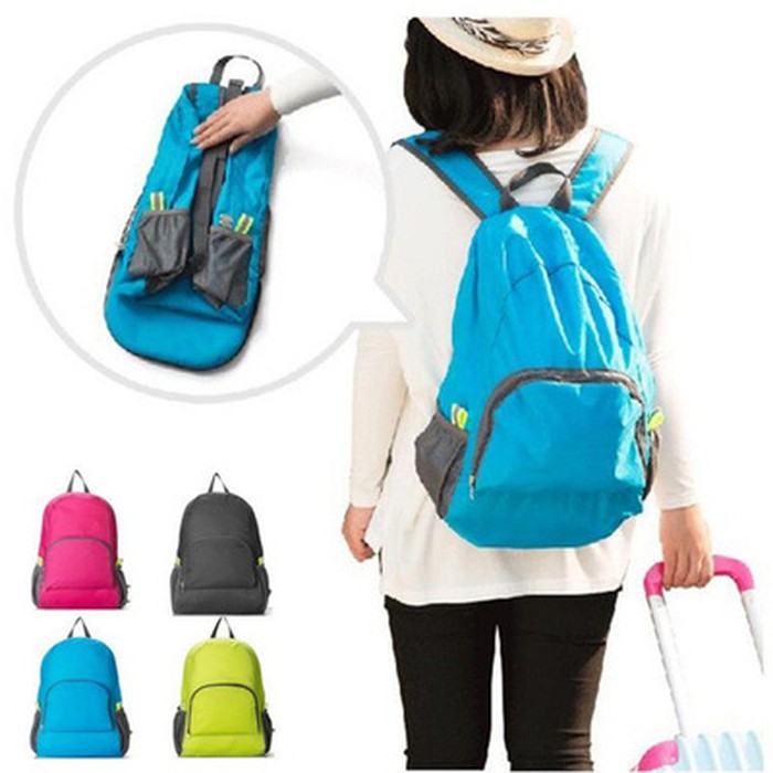 Tas ransel / traveling lipat parasut/ foldable backpack / Multifungsi
