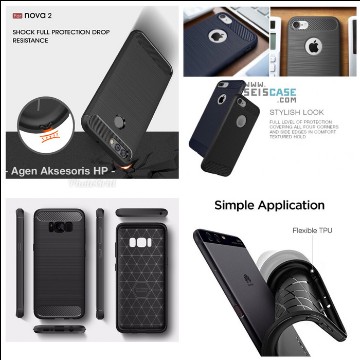 Slim Fit Xiaomi Redmi 6A NON FINGERPRINT 5.45 inchi Soft Case Fiber Multi Carbon ANTI MELAR