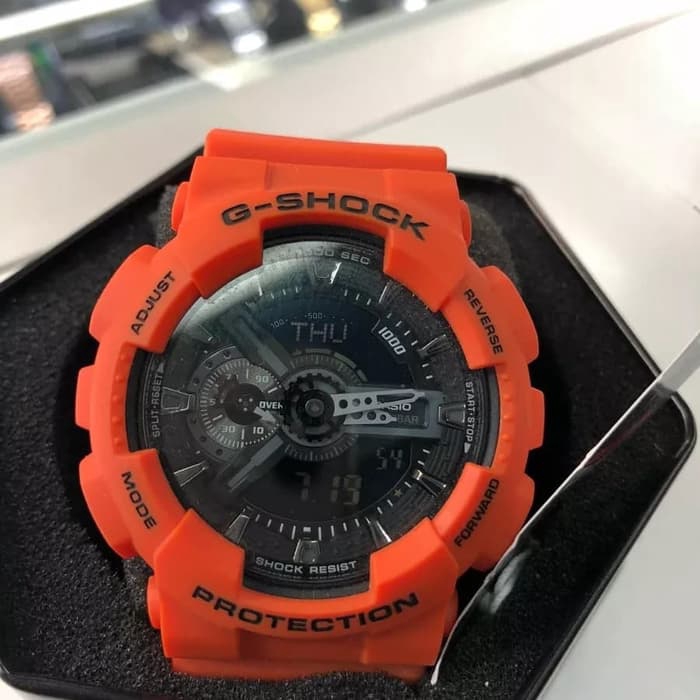 Jam Tangan Pria Casio G-Shock GA-110 Orange Original BM