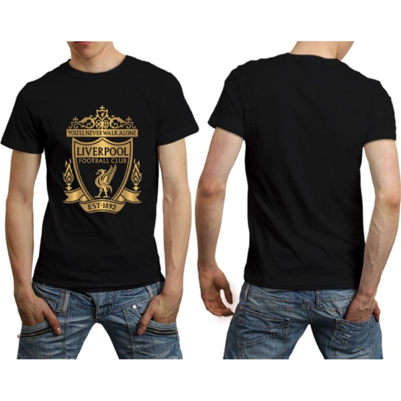 (PREMIUM UP2YOU T-SHIRT)THE REDS LIVERPOOL - BLACK GOLD