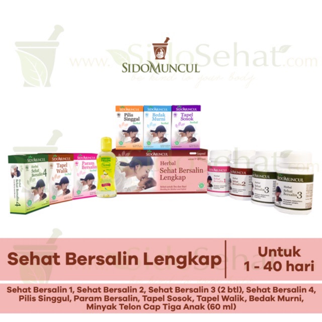 

SidoMuncul kapsul sehat bersalin lengkap 40 hari