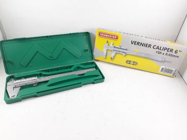 ART Sigmat Besi 6 Inch 0.05 150 mm Jangka Sorong Vernier Caliper Besi Jangka Sorong 0.05 Sketmat 150mm / Stainless Steell Vernier Caliper/ Sigmat Caliper Manual 6&quot;