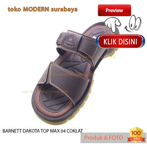 BARNETT DAKOTA TOP MAX 04 COKLAT sandal pria casual sandal slide