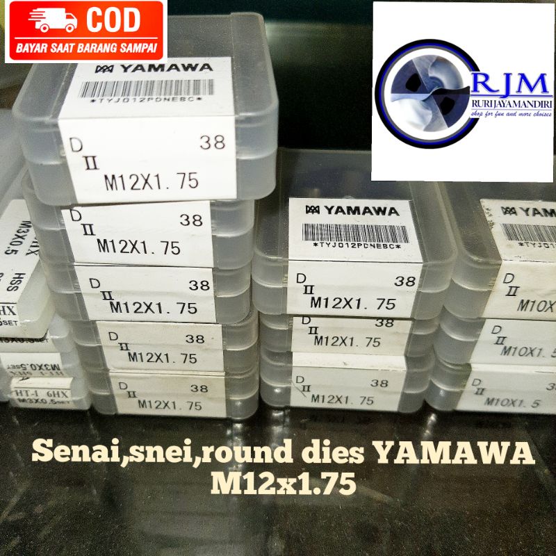 round dies senai snei snai m12x1.5 hss yamawa bukan toki