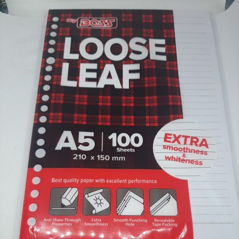 

Loose leaf Big Boss A5 100lembar