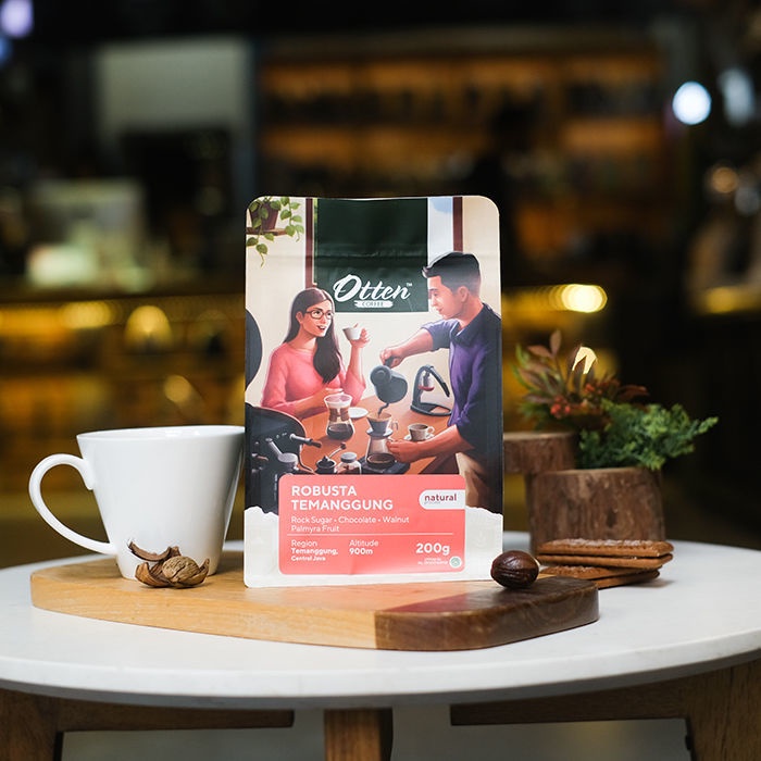 Kopi Robusta Temanggung 200g - Biji / Bubuk Kopi Otten Coffee