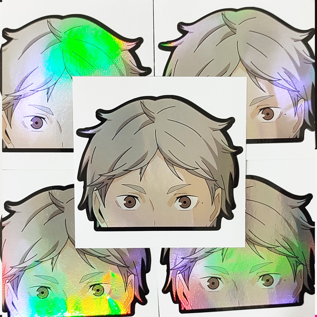 STICKER STIKER HOLOGRAM ANIME - SUGAWARA KOSHI -HAIKYU - STIKER ANIME HOLOGRAM