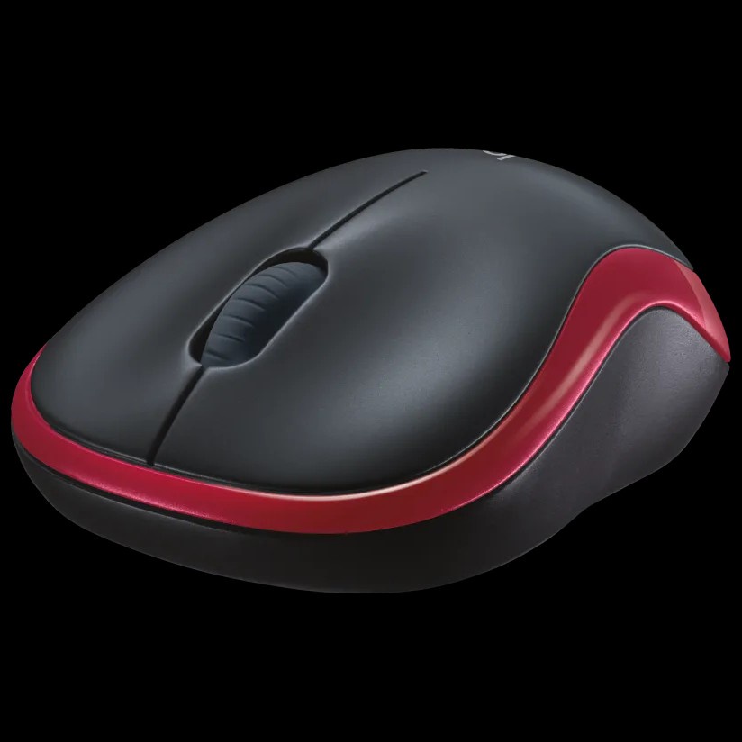 Logitech M185 RED Mouse Wireless Compact untuk Windows, Mac, ChromeOS MERAH