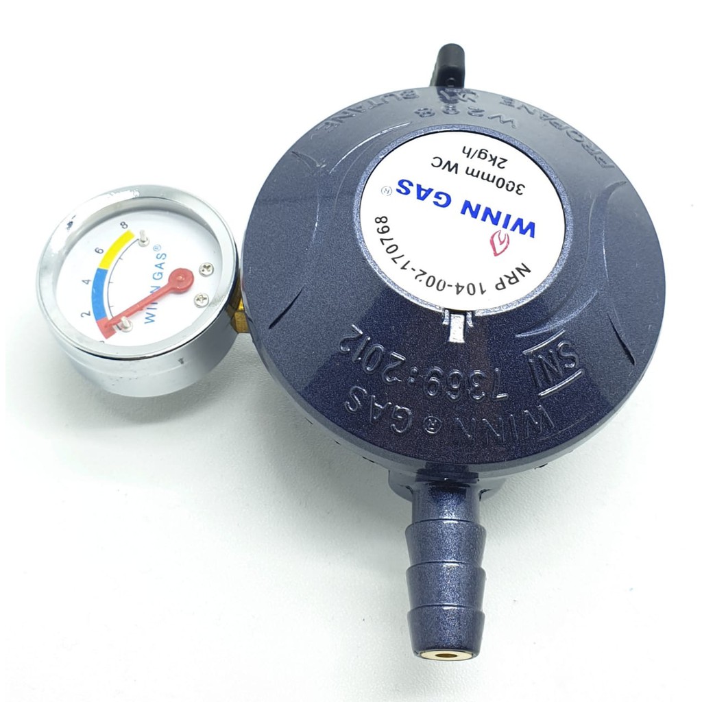 Regulator Gas Elpiji LPG Winn Gas W-298M Meter Tekanan Rendah / Regulator Kompor Gas