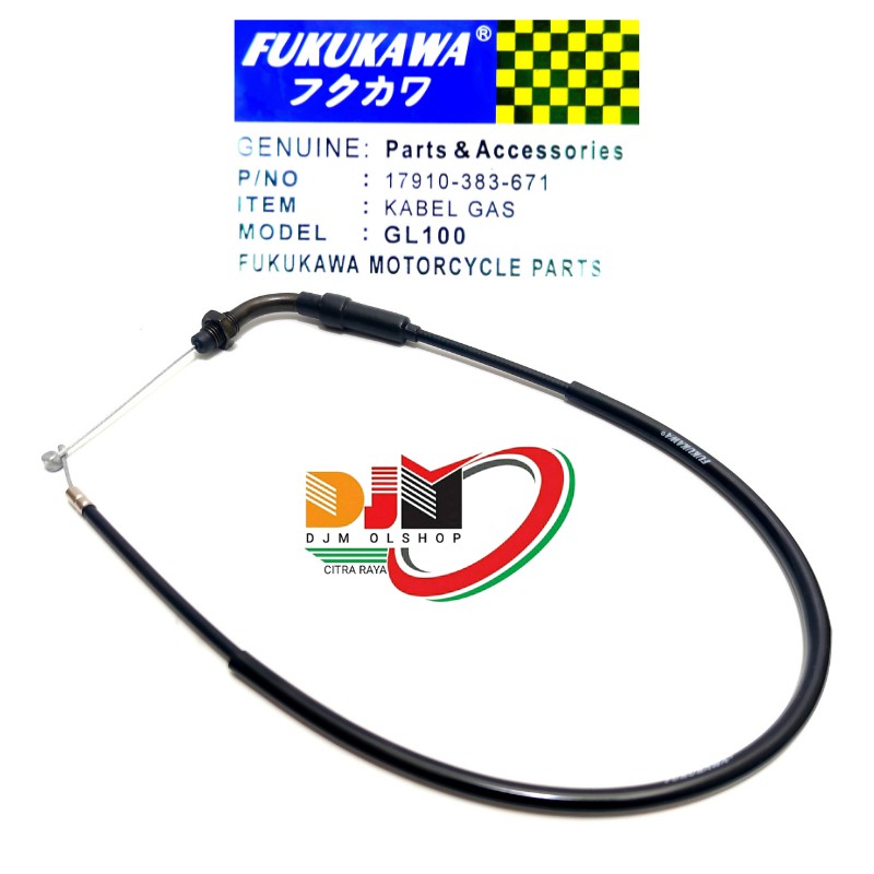 Kabel Gas Fukukawa Honda Bebek Blade, Grand, Karisma, Revo Abs, Supra, Supra x125, Supra 125 Inj