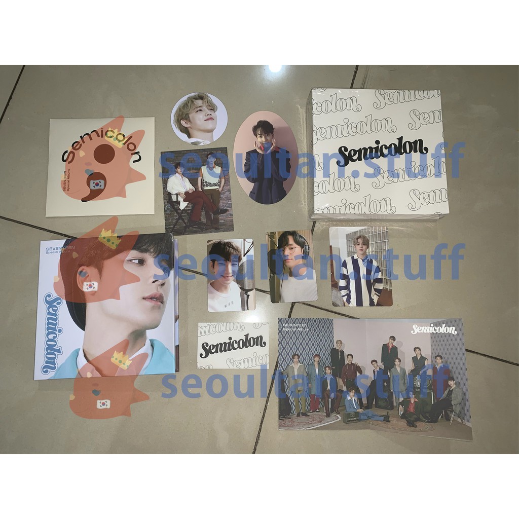SEMICOLON PACKAGE PC MC LENTI SCOUPS WONWOO MINGYU JEONGHAN