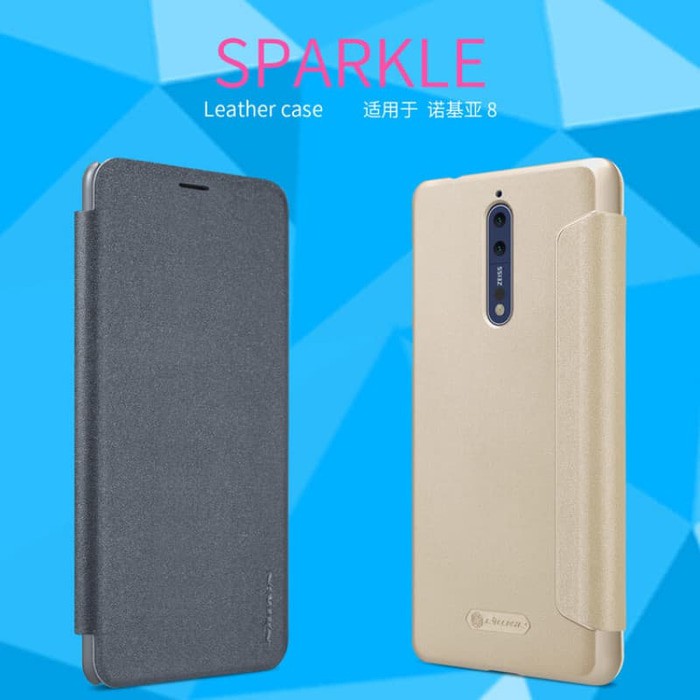 SAMSUNG Galaxy A8 Plus 2018 Flip Cover NILLKIN SPARKLE Case