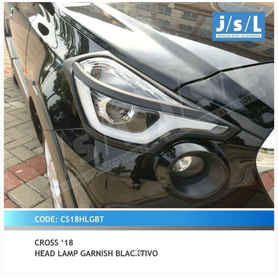 JSL Garnis Depan Datsun Cross Head Lamp Garnish Blacktivo