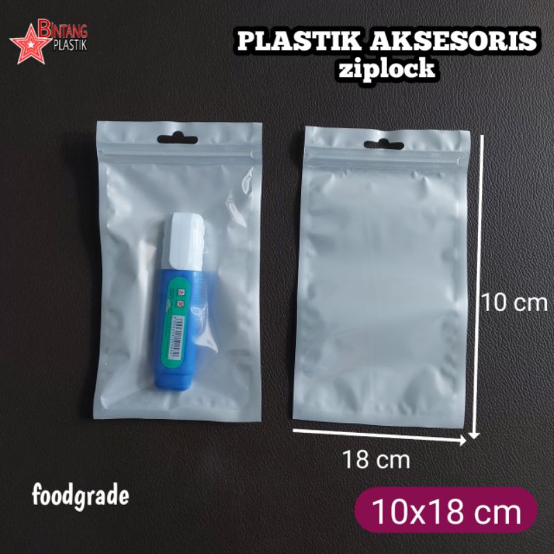 100pcs Plastik AKSESORIS 10x18 Plastik Klip Plastik obat masker Baju