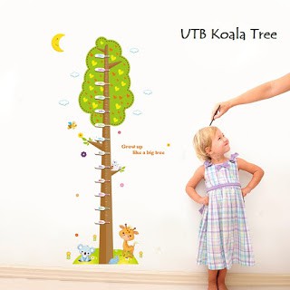 Evanurita Wall Sticker Sticker Dinding Murah AM9130 Sticker Pengukur Tinggi Badan Lebah XL