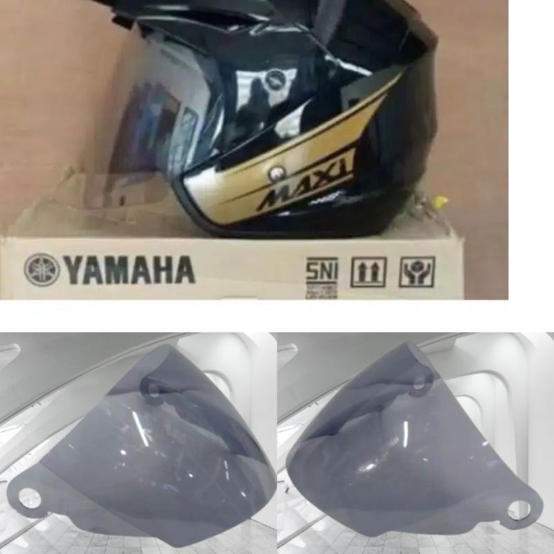 kaca helm half face standart bawaan yamaha / kaca helm yamaha