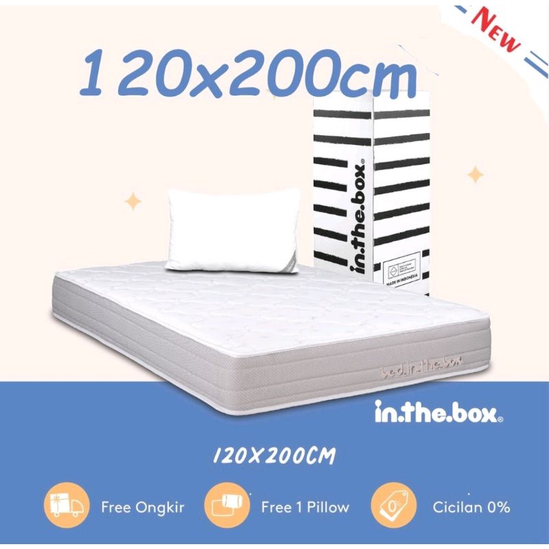SPRING BED Kasur IN THE BOX 120x200 (Full) / INTHEBOX / Kasur