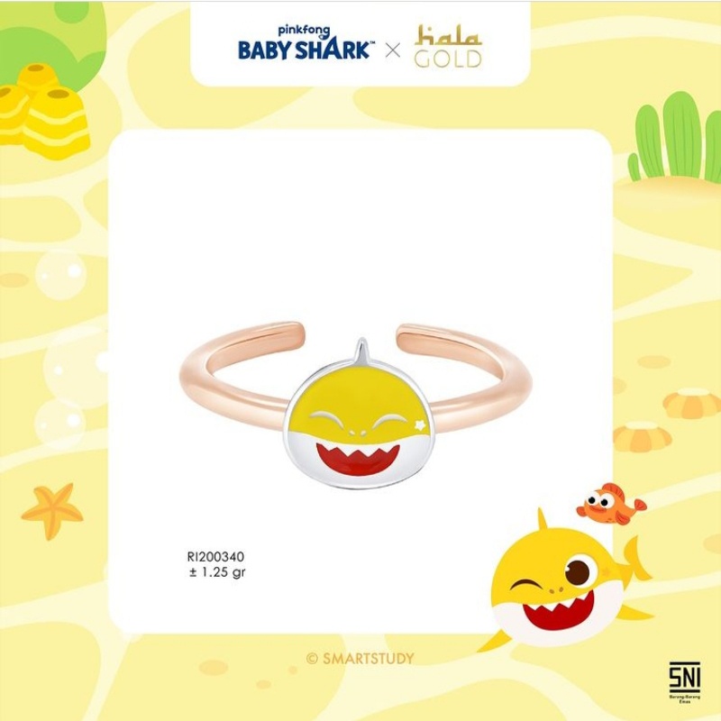 Cincin Anak Hala Gold Baby Shark Collections RI200340