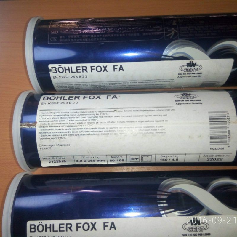 Kawat las BOHLER FOX FA ukuran 3.2mm
