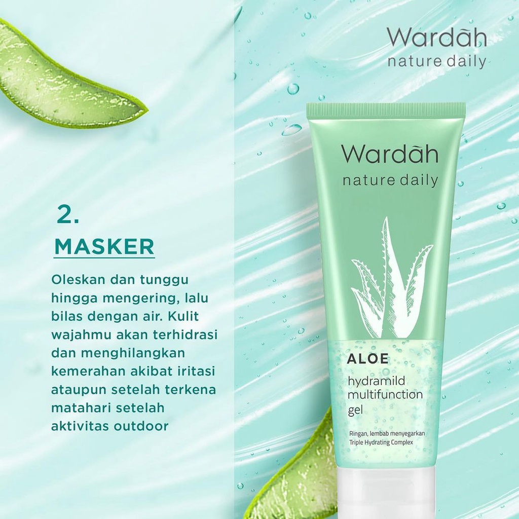 Wardah Nature Daily Aloe Hydramild Multifunction Gel 100ml