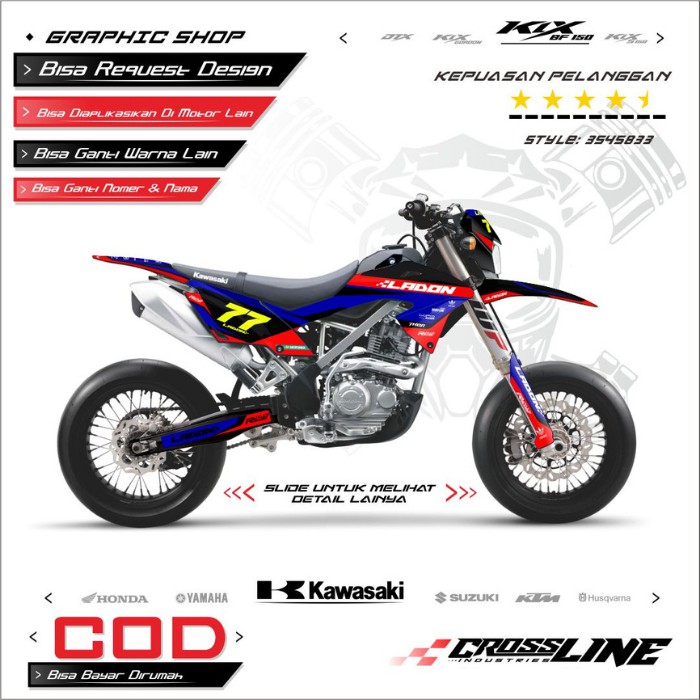 Decal Klx Bf Supermoto | Decal Klx Bf Decal KLX BF 150