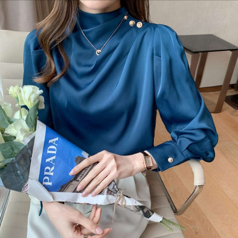 Baju atasan blouse blus kemeja basic casual formal office look kerja kuliah hangout jalan arisan sil