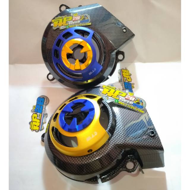 TUTUP KIPAS CARBON PLUS COVER KIPAS CNC SOUL KARBU FINO KARBU NOUVO LELE NOUVO MX NOUVO Z MATIC YAMAHA CARBURATOR