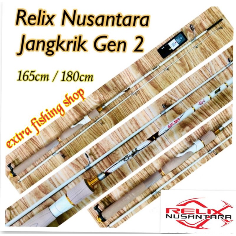 Joran Jangkrik Gen 2 Relix Nusantara Original 165/180cm || Tipe Terbaru || Jual ujungnya juga|| Grat