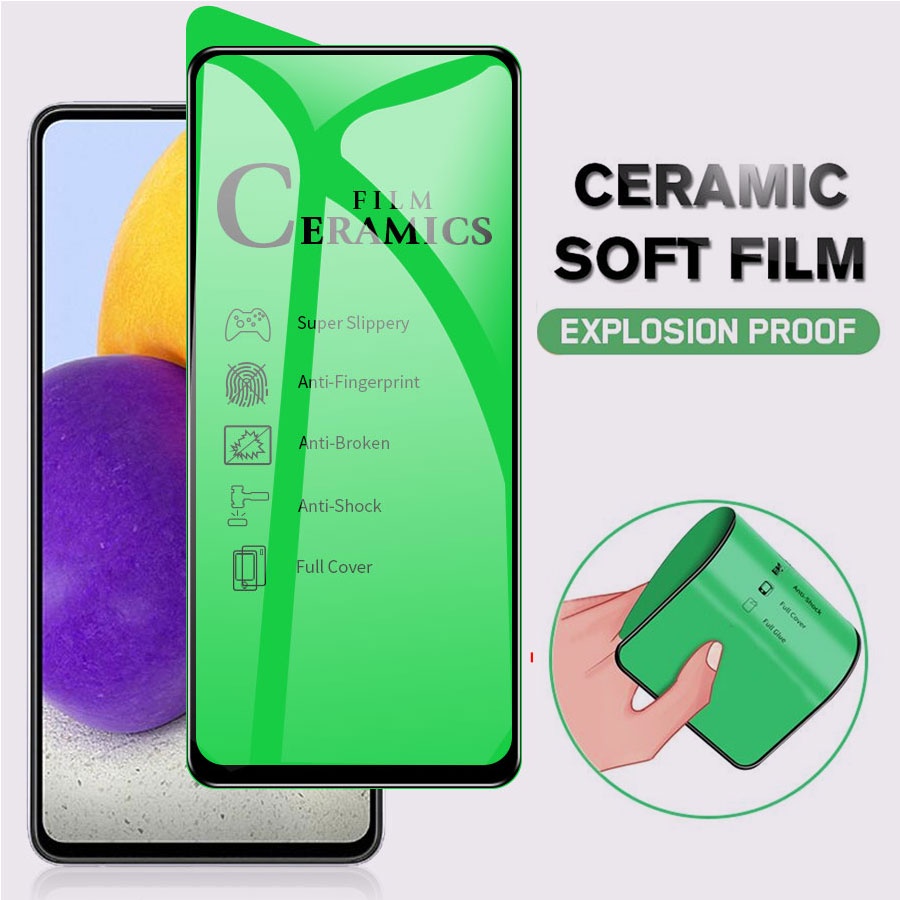 Samsung A33 A53 A73 Tempered Glass Bening Full Ceramic Anti Blue Spy Full Screen