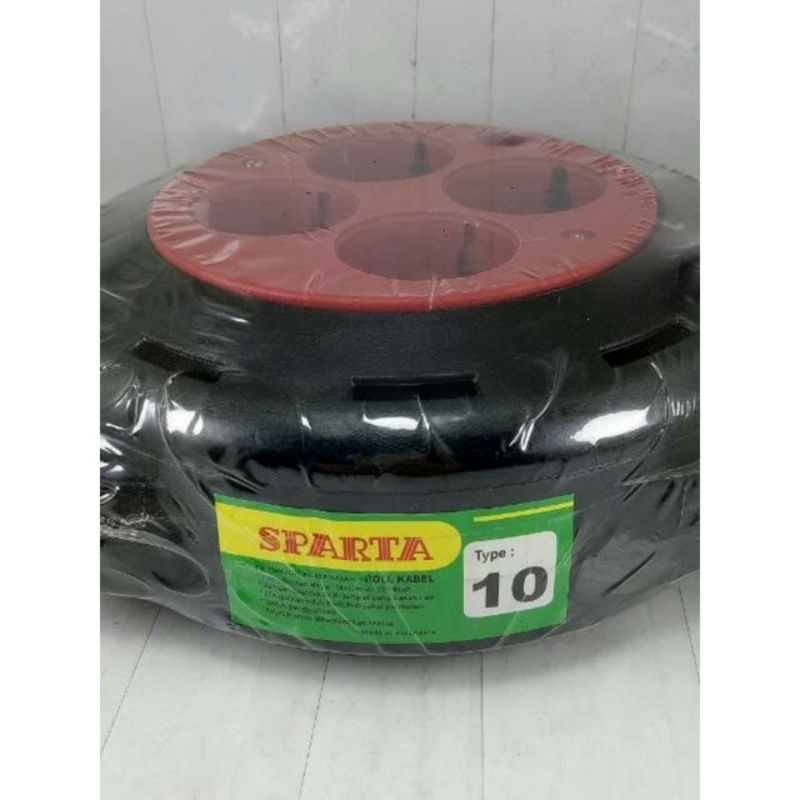 (KRR) BOX Kabel ROLL COLOKAN 10M DAN 15 Meter Type 15 - Stop Kontak Listrik 4 Lubang SPARTA VCM