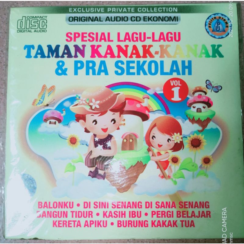 CD audio original sepesial lagu taman kanak kanak & pra sekolah vol.1