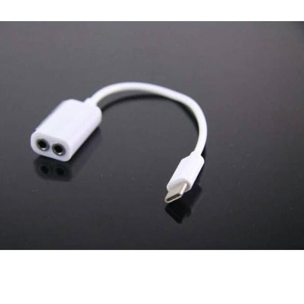 JTFQ Type C Kabel Audio Splitter 2in1 - Kabel Audio Splitter 2 in 1 Type C ❤ ◙