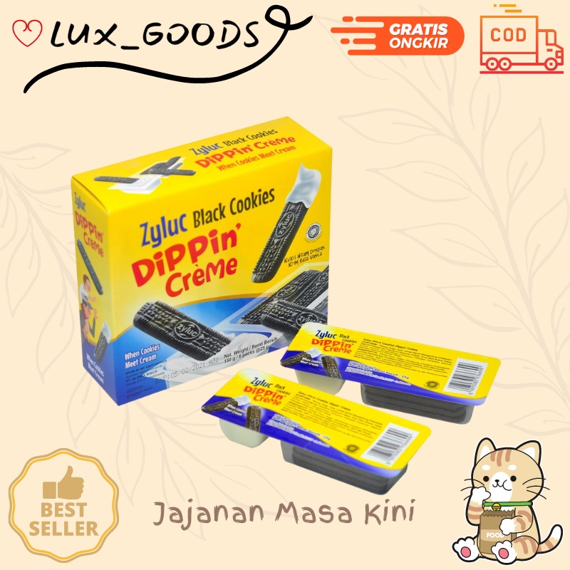 

LUX_GOODS - ZYLUC DIPPIN CREME BOX 150g Biskuit Kue Kering Anak Dewasa EnakRenyah Biscuit Rasa coklat