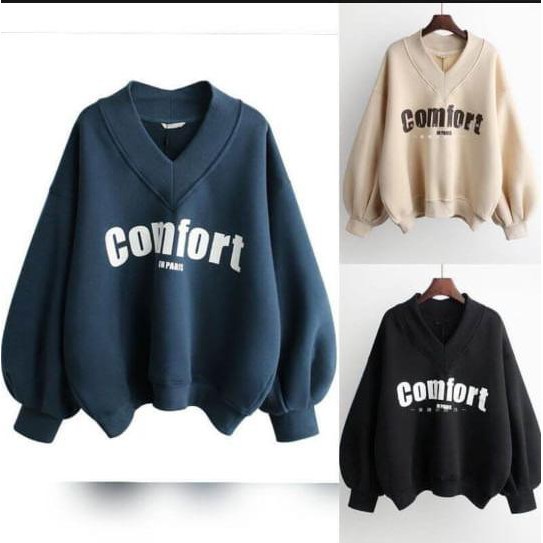 SWEATER WANITA COMFORT // ATASAN WANITA UNISEX // CREWNECK OVERSIZE SWEATSHIRT PREMIUM TEBAL HALUS TERBARU,