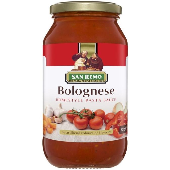 

&<&<&<&] San Remo Sauce Bolognese / Homestyle Pasta Sauce 500 Gr