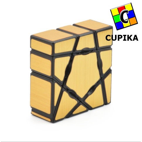 Rubik Yongjun Floppy Ghost 3x3x1 1x3x3 GOLD magic cube qiyi Qy Moyu