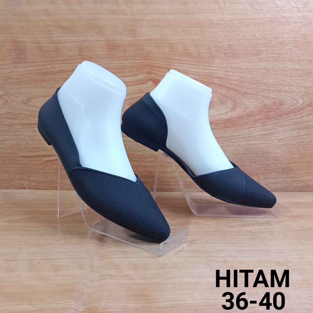 (COD) Sepatu Flatshoes Wanita Korea Jelly Karet Porto PAX