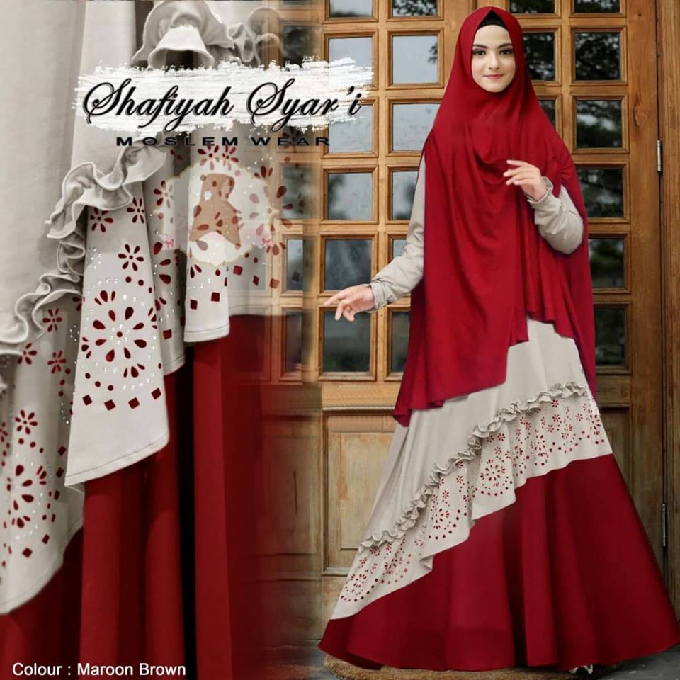 Baju Muslim Jumbo Wanita Gamis Jumbo Syari Set