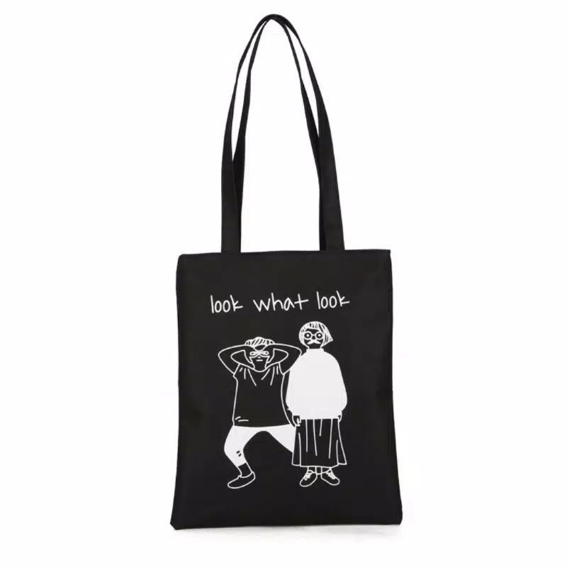 HDS_BAG / WHATLOOK ToteBag Wanita Totebag Kekinian Motif Lucu Tas Tote Wanita TERLARIS