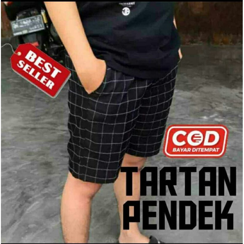 harga promo celana tartan pendek