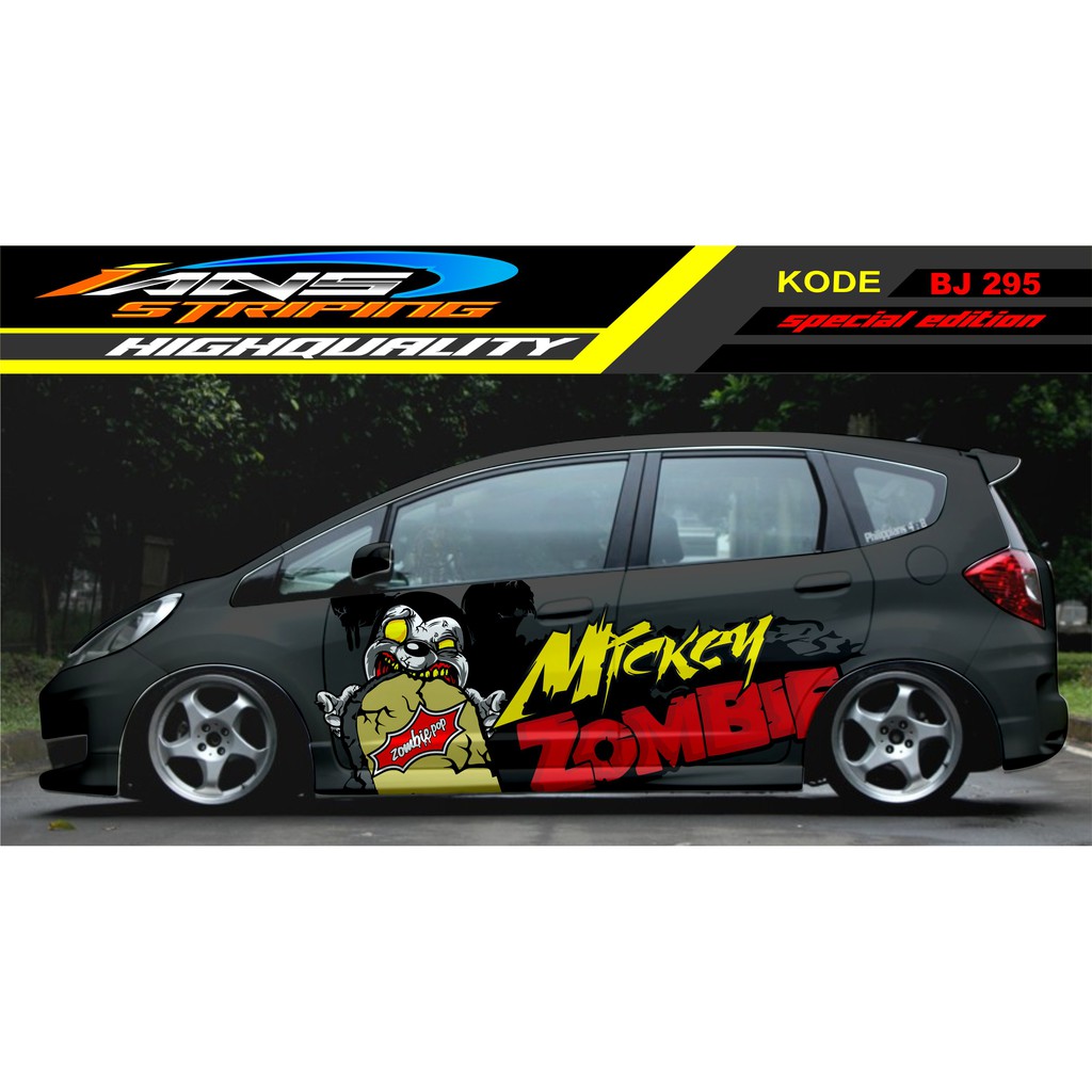 STICKER MOBIL JAZZ, BRIO / DECAL STICKER MOBIL / STIKER JAZZ, BRIO, AGYA, YARIS